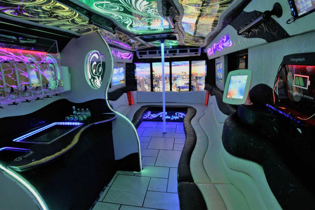 golden chariot interior with city backdrop