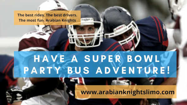 Los Angeles Super Bowl party bus adventure