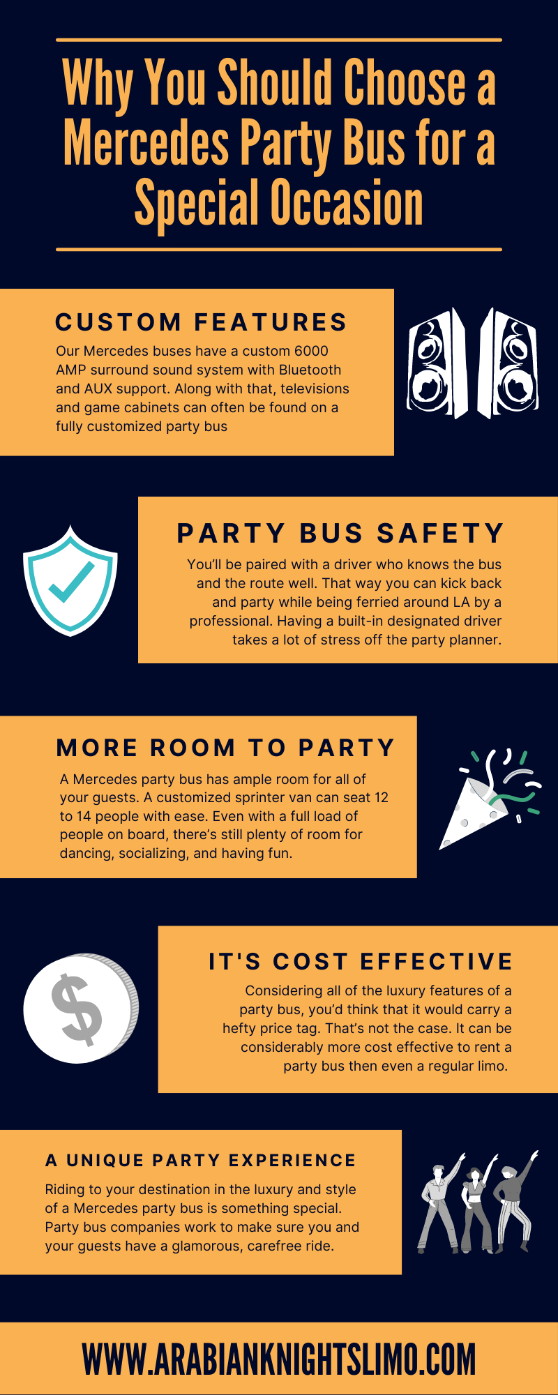 Infographic - Why You Should Choose a Mercedes Party Bus for a Special Occasion